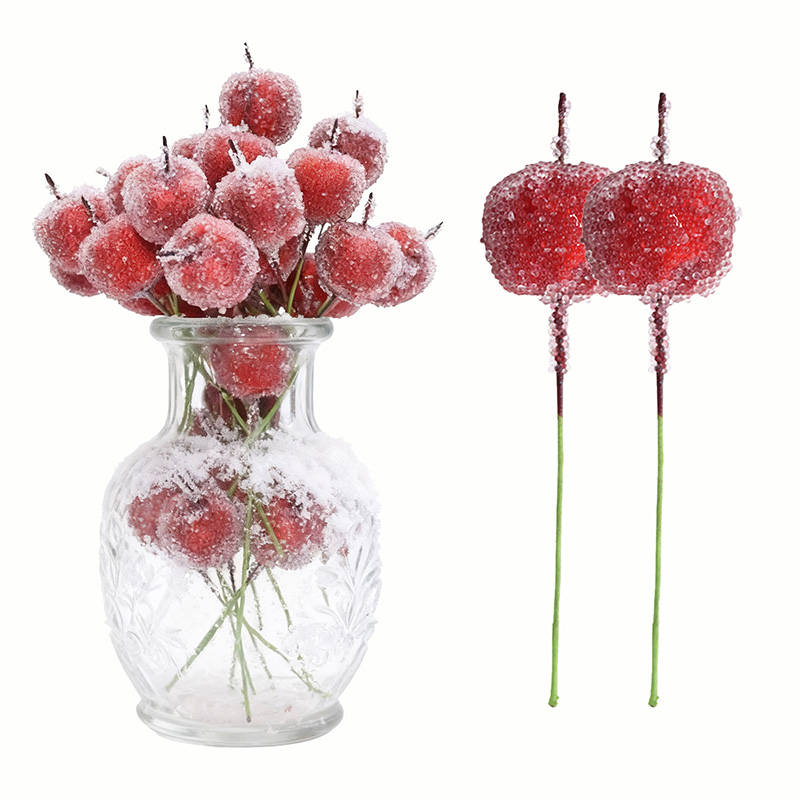 Christmas Wreath Fake - 10/30/50 Buah Buah Natal Buatan Mini