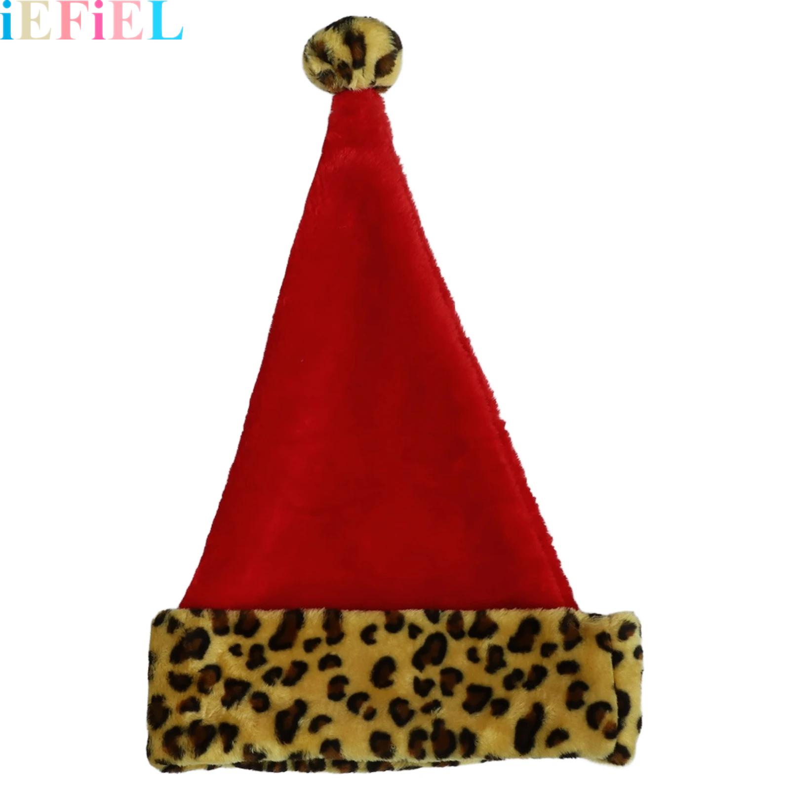 Santa Hat Plush - Topi Santa Natal Dewasa Topi Pompom
