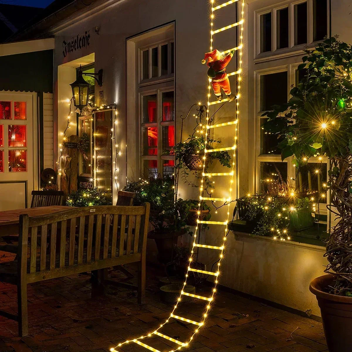 Christmas Lights Outdoor - Lampu tangga LED untuk dekorasi Natal