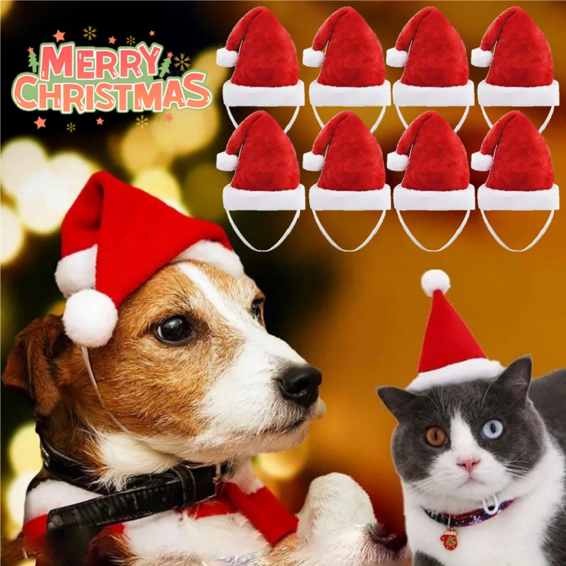 Santa Hat Plush - Topi Natal Santa Merah Berbahan Plush