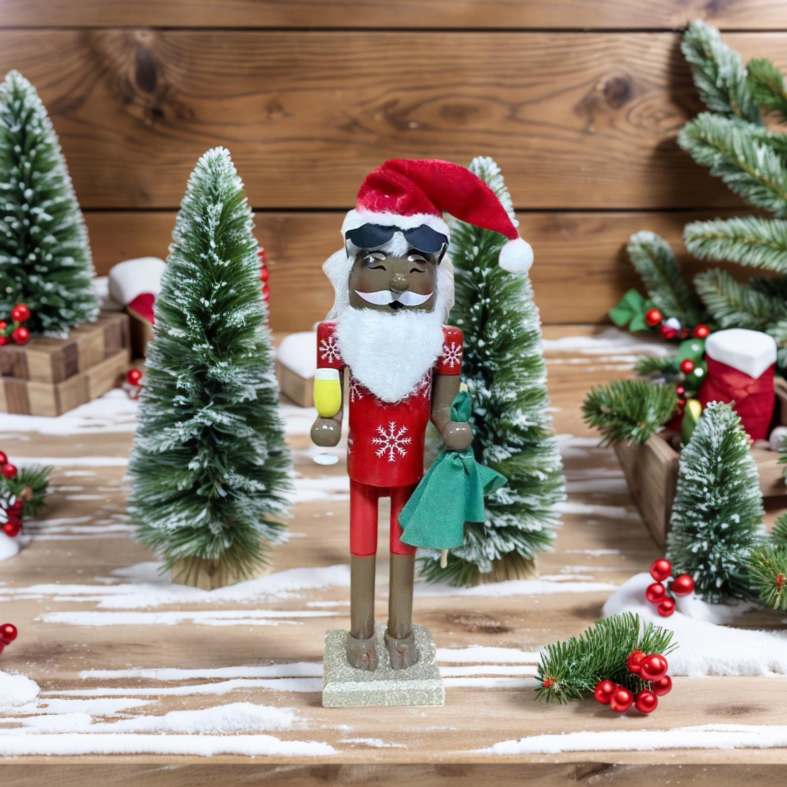 Nutcracker Figurine - Ornamen Nutcracker Natal Santa Afrika Koleksi