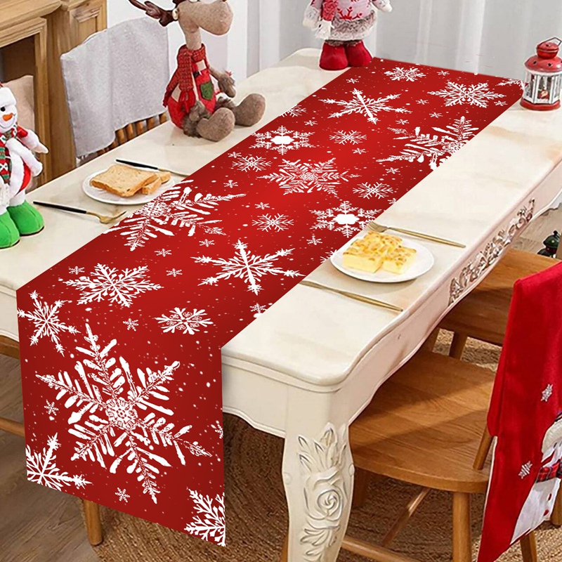 Christmas Table Runner - Selamat Natal Taplak Meja Natal Penutup