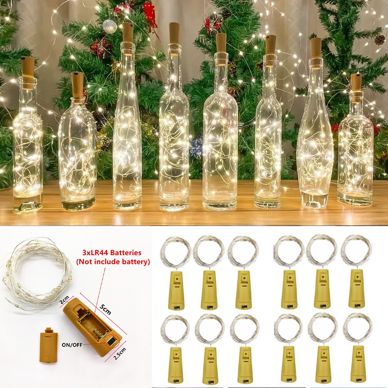 Led Fairy String Lights - 6 Buah Lampu LED Botol Anggur