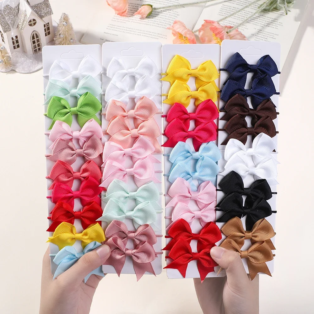 Ribbon Bow Gift - 10 buah pita karet rambut elastis