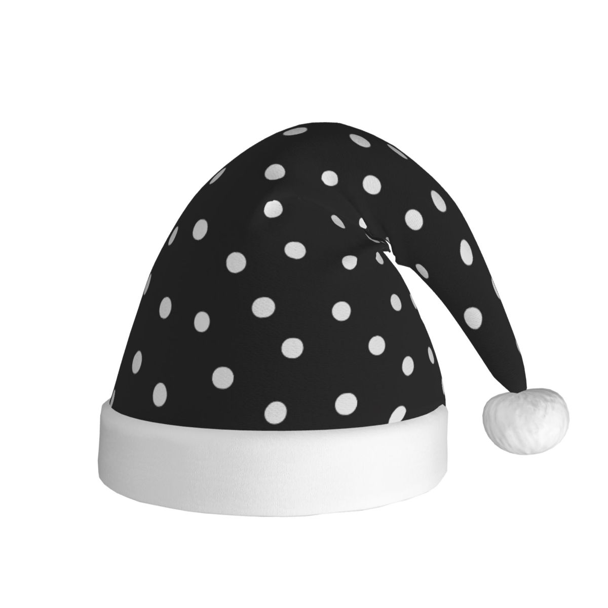 Santa Hat Plush - Topi Natal Kawaii Bulu Putih untuk