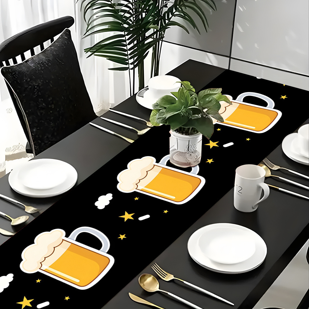 Christmas Table Runner - 1 Buah Taplak Meja Cetak Datar