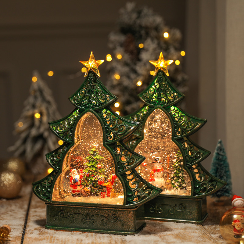 Snow Globe Musical - Kotak Musik Bola Salju Pohon Natal