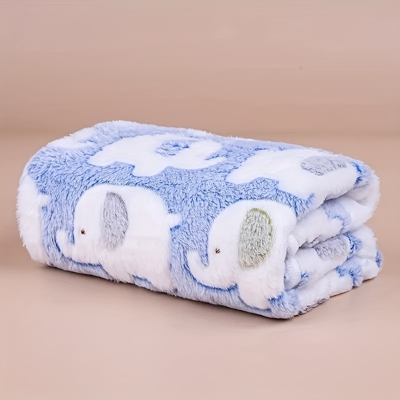 Christmas Throw Blanket - Selimut Hewan Peliharaan Motif Gajah Kartun