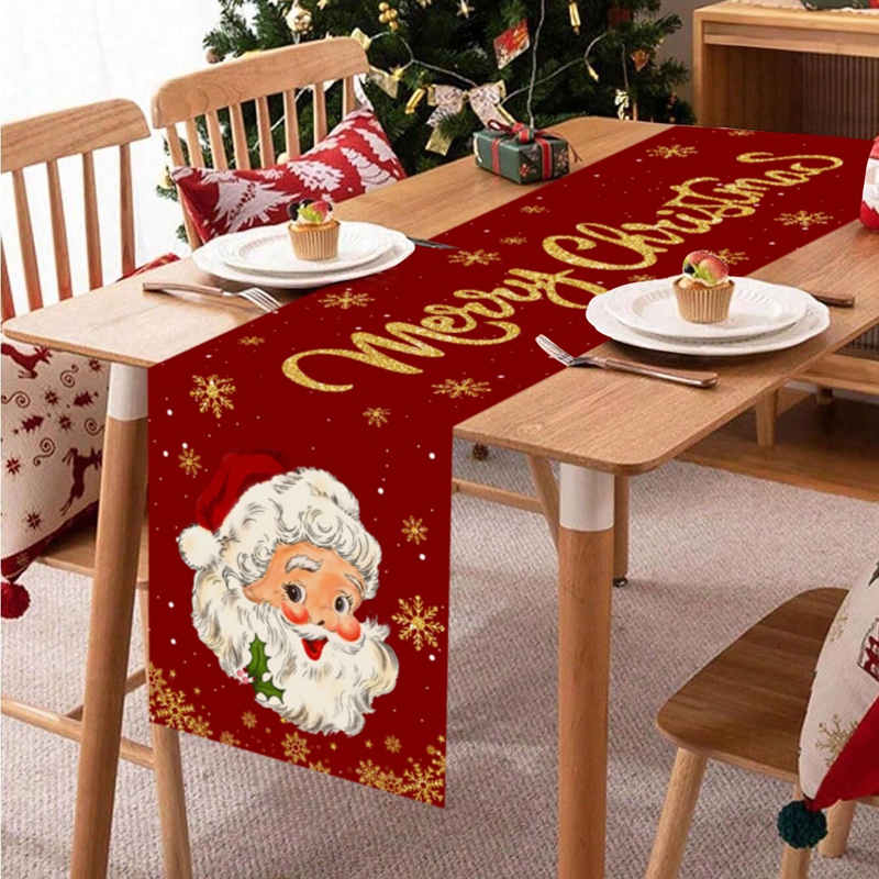 Christmas Table Runner - Taplak Meja Natal Dekorasi Selamat Natal
