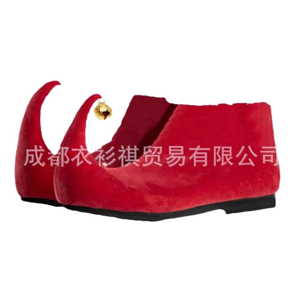 Elf Costume Christmas - Sepatu Santa Claus Elf Dewasa Natal