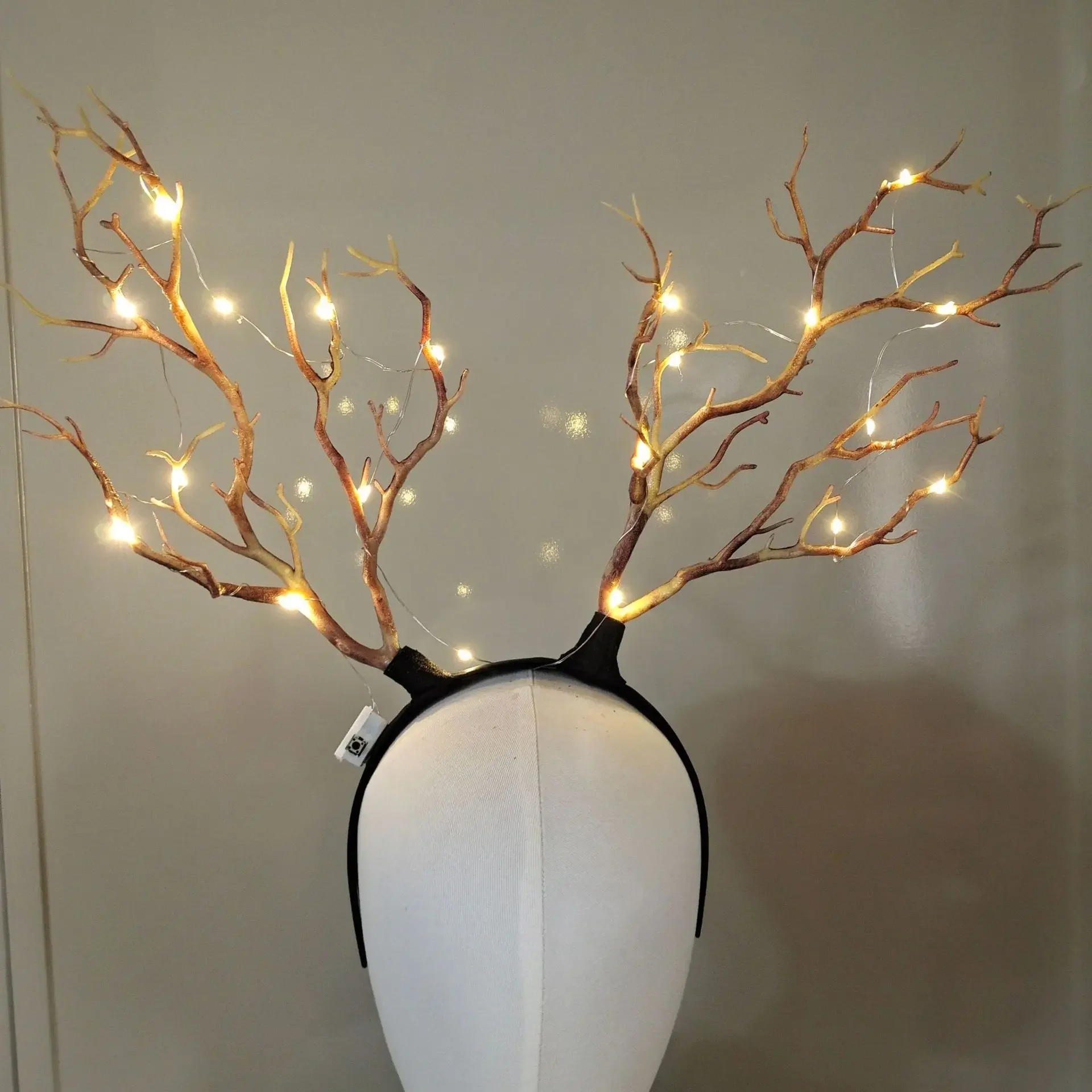 Reindeer Antlers Headband - Bando tanduk rusa menyala perempuan wanita,