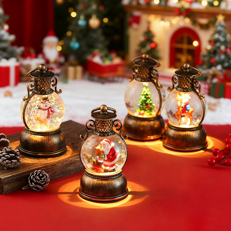 Snow Globe Musical - Kotak Musik Bola Salju Bergaya Vintage