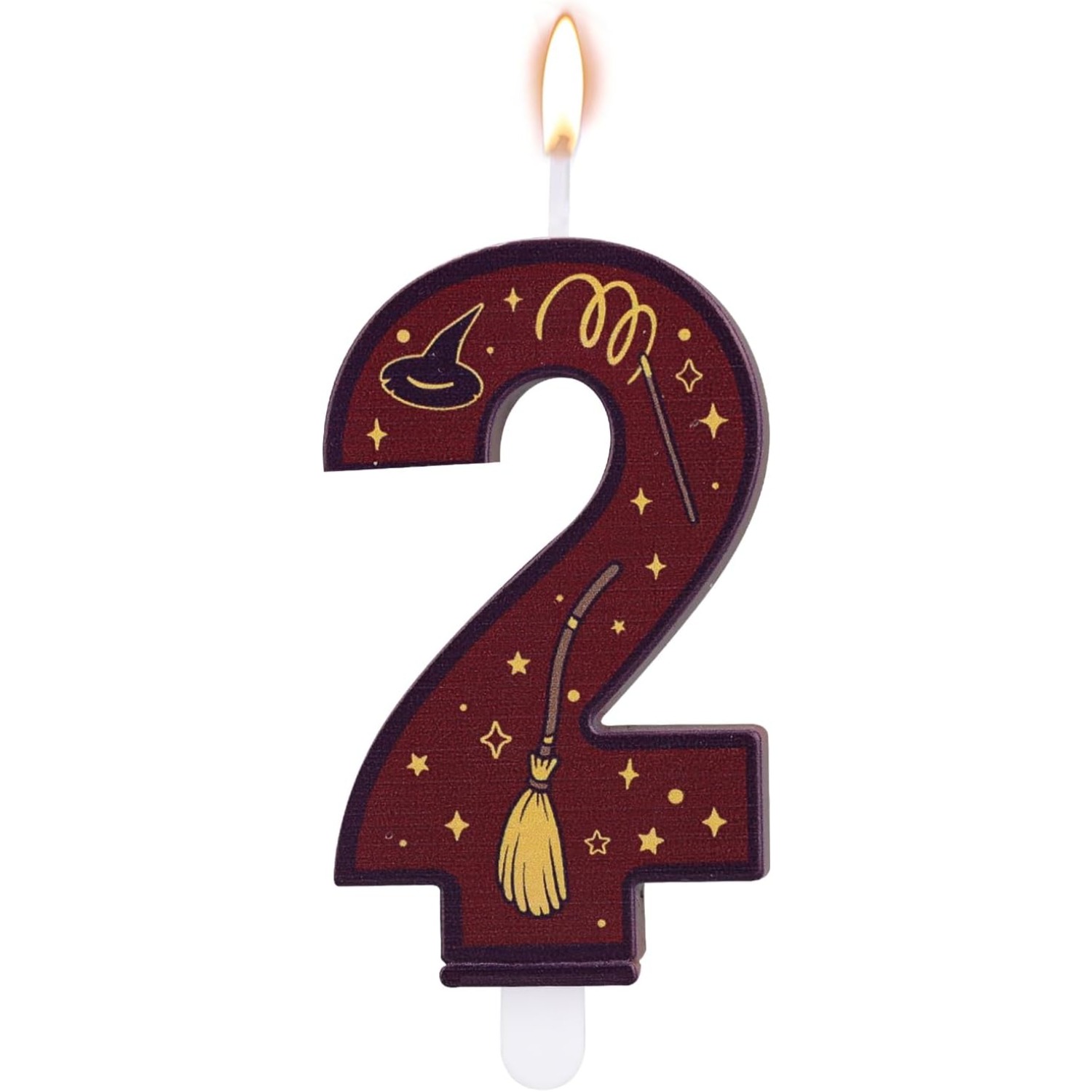 Holiday Candle Set - 1 Set Lilin Cokelat Bertema Ajaib