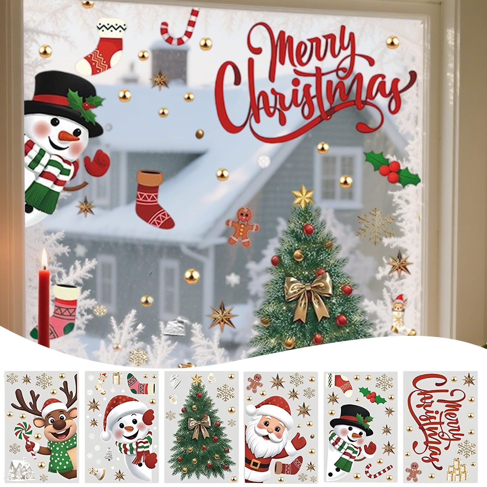 Snowflake Window Decal - Stiker Jendela Natal Liburan Stiker Kepingan