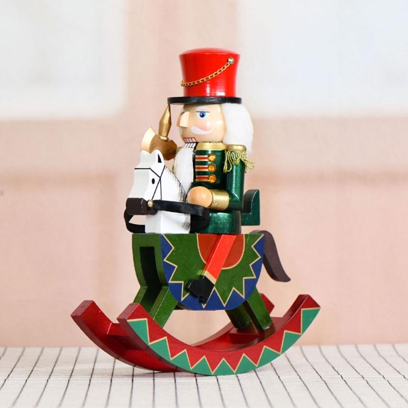 Nutcracker Figurine - Patung Pemecah Kacang Dekorasi Tentara Kuda