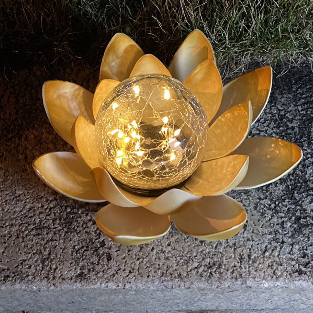 Christmas Lights Outdoor - Lampu Taman berbentuk Lotus lampu surya