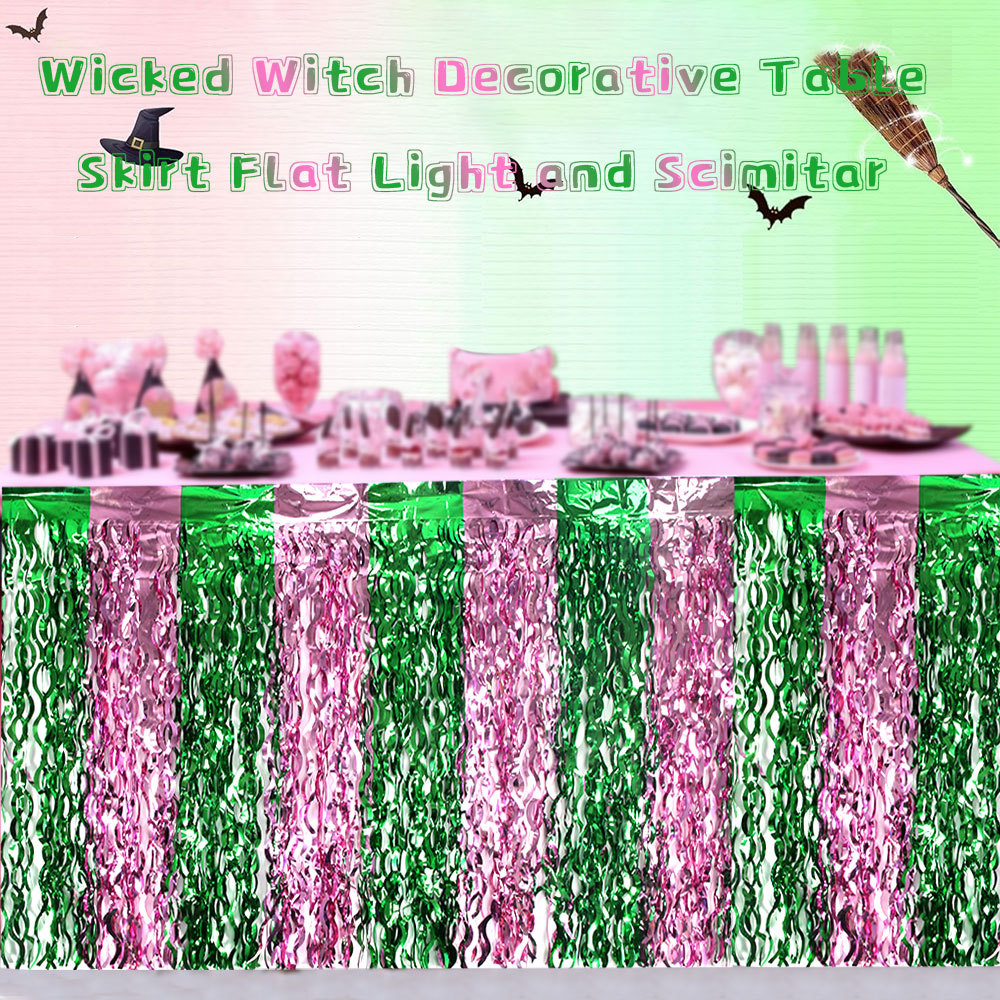 Tinsel Garland Decoration - Dekorasi Meja Pesta Penyihir Jahat -