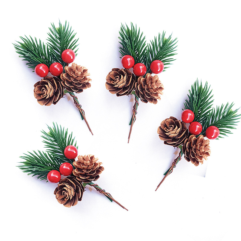 Christmas Tree Artificial - 10pcs Set Kerucut Pinus Buatan dan