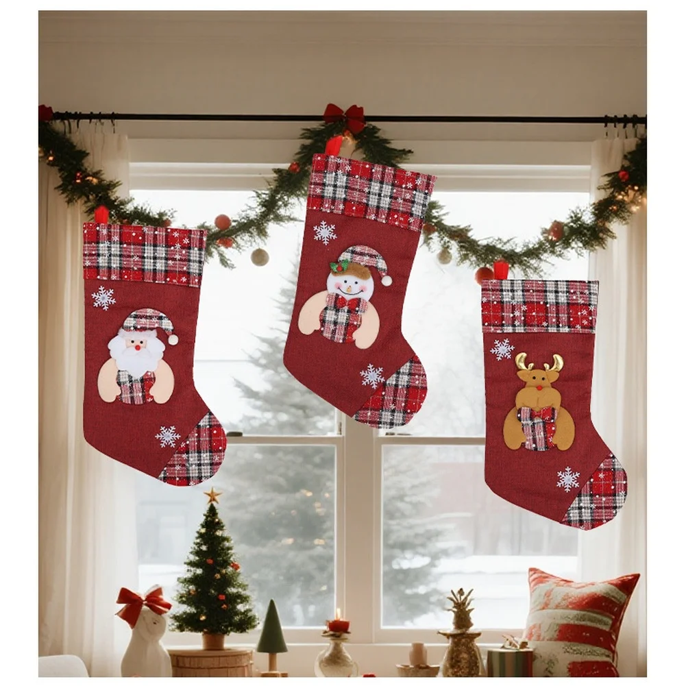 Christmas Stocking Hanging - 1 buah Kantong Hadiah Natal dari