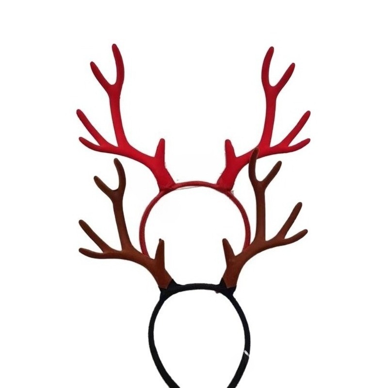 Reindeer Antlers Headband - 10 Pasang 17Cm Ikat Kepala Tanduk