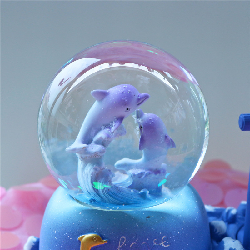 Snow Globe Musical - Kotak Musik Bola Kristal Pengatur Waktu