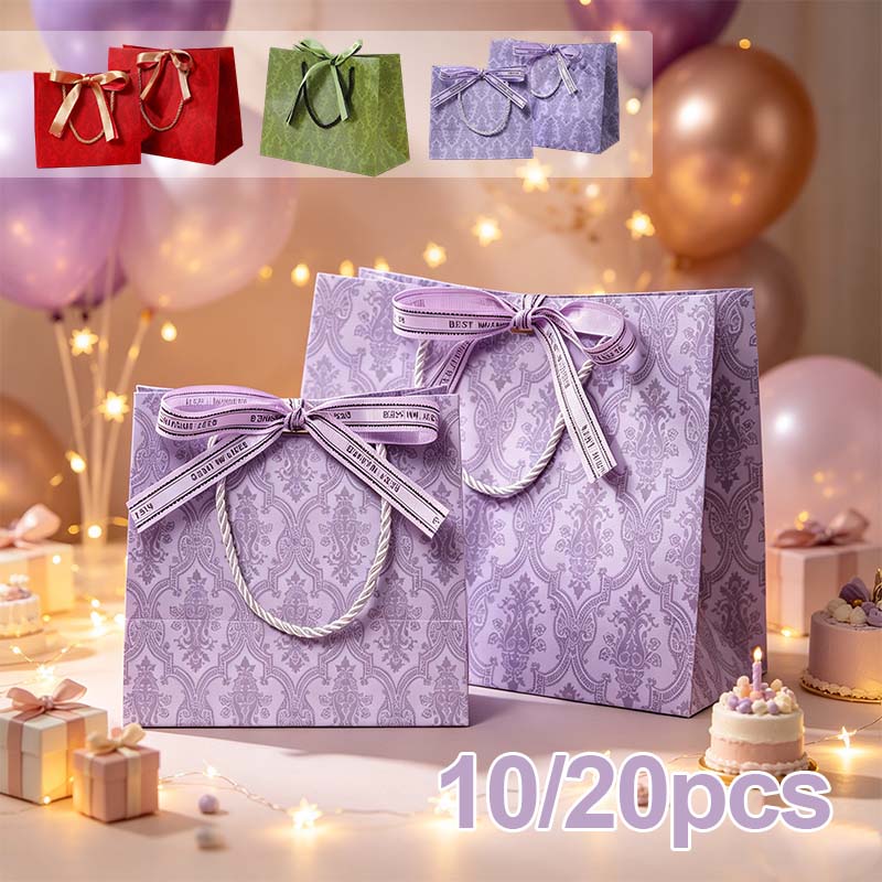Gift Box Wrap Set - Tas Belanja Karton Tebal Mewah Retro