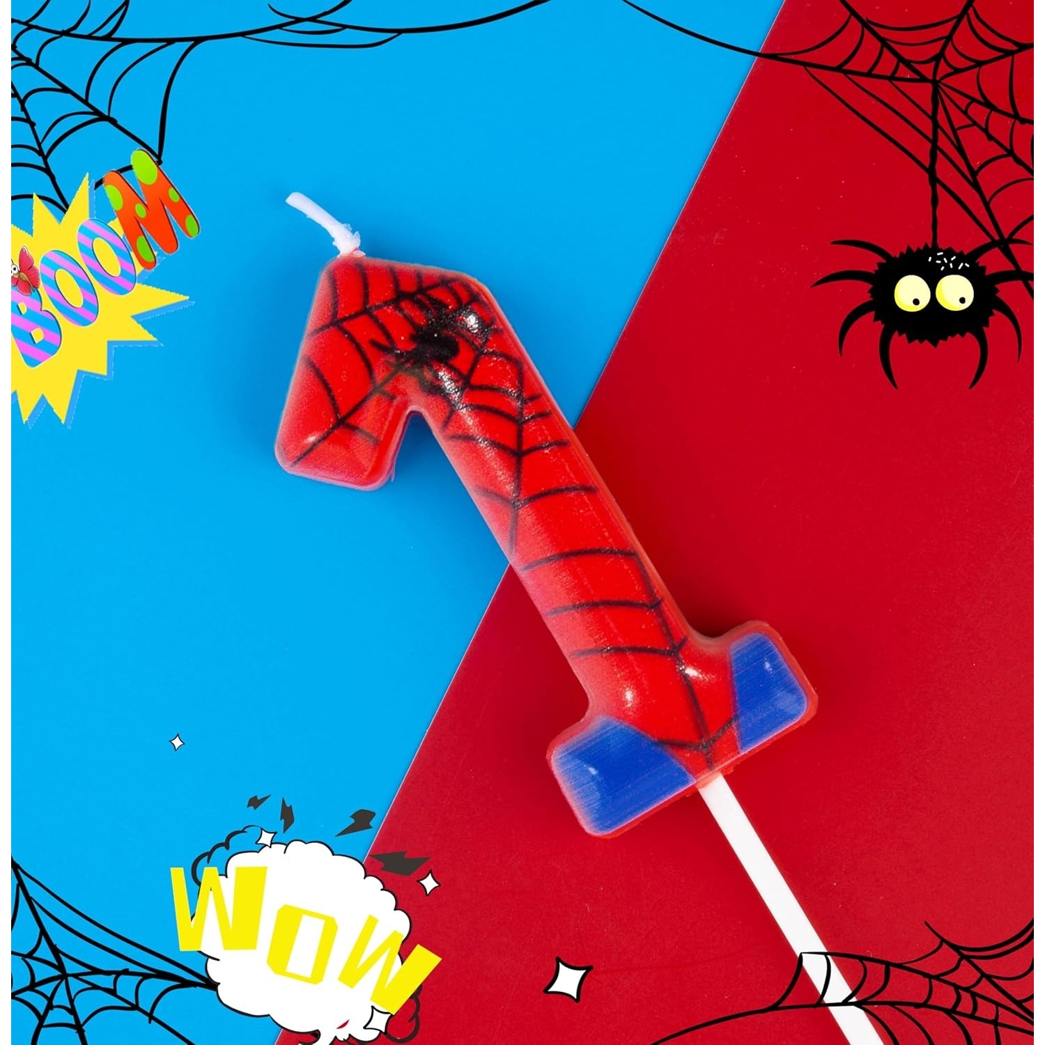 Holiday Candle Set - Lilin Ulang Tahun Spider Party 0-9,