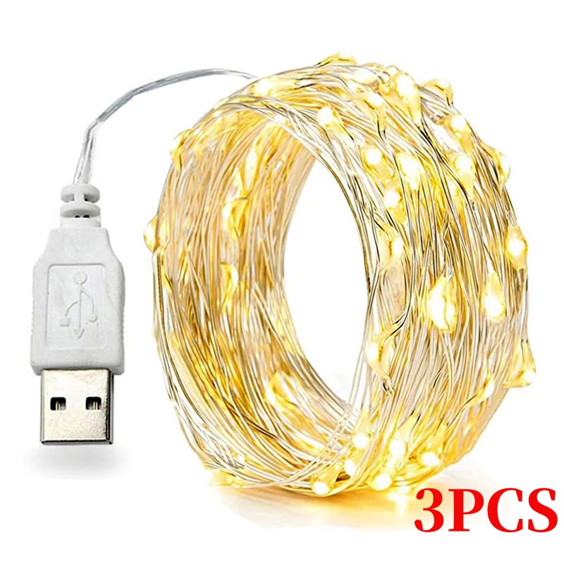 Led Fairy String Lights - Lampu LED pesta pernikahan kawat tembaga,