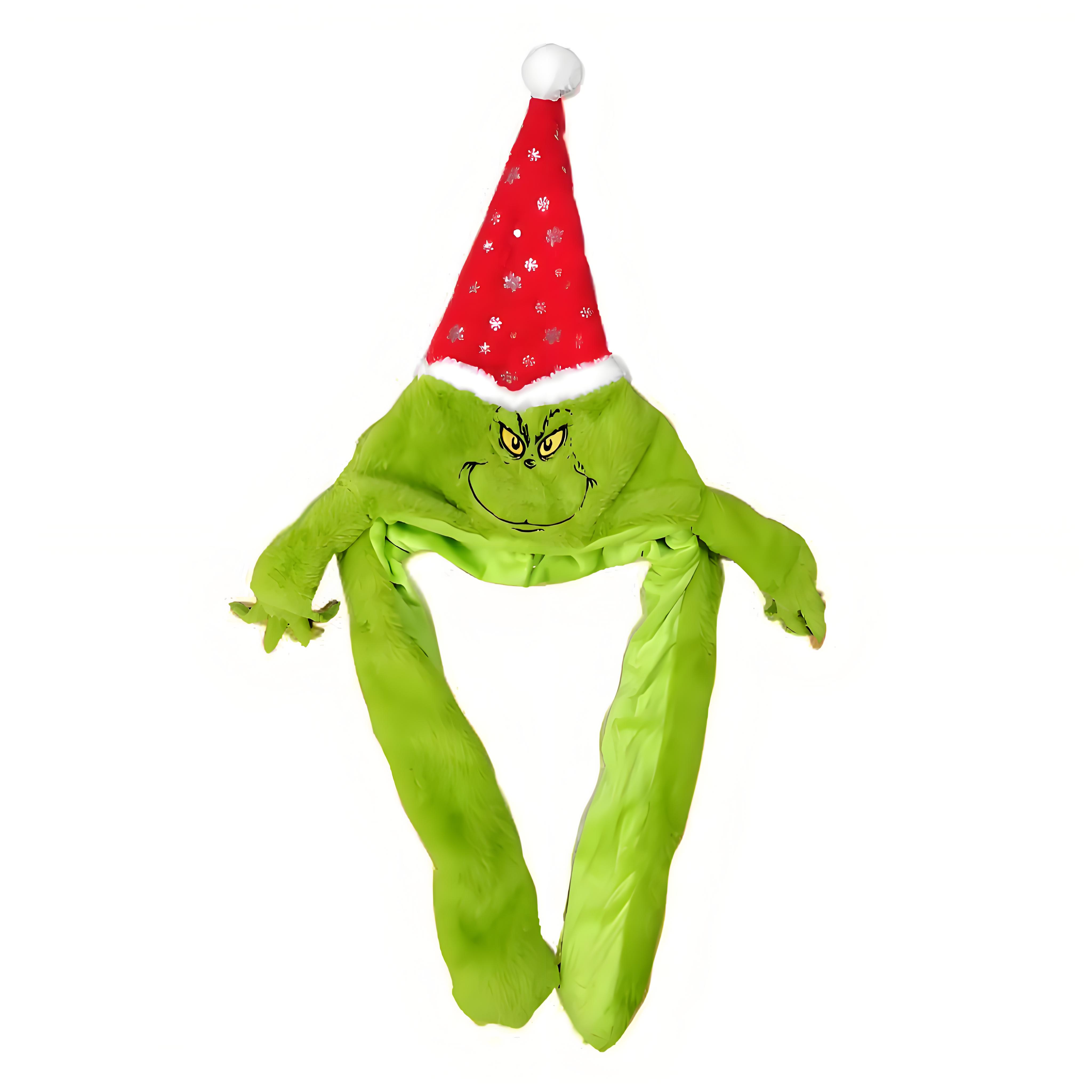 Santa Hat Plush - Topi, Syal, dan Kostum Kartun Monster