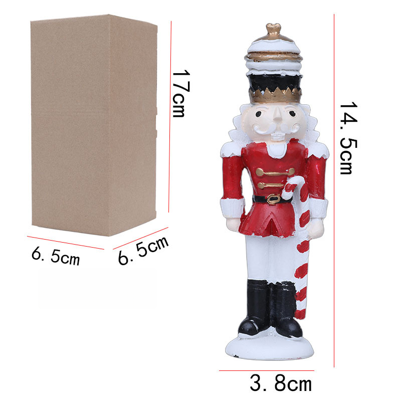 Nutcracker Figurine - Patung Nutcracker Resin Tinggi 14,5cm Hiasan