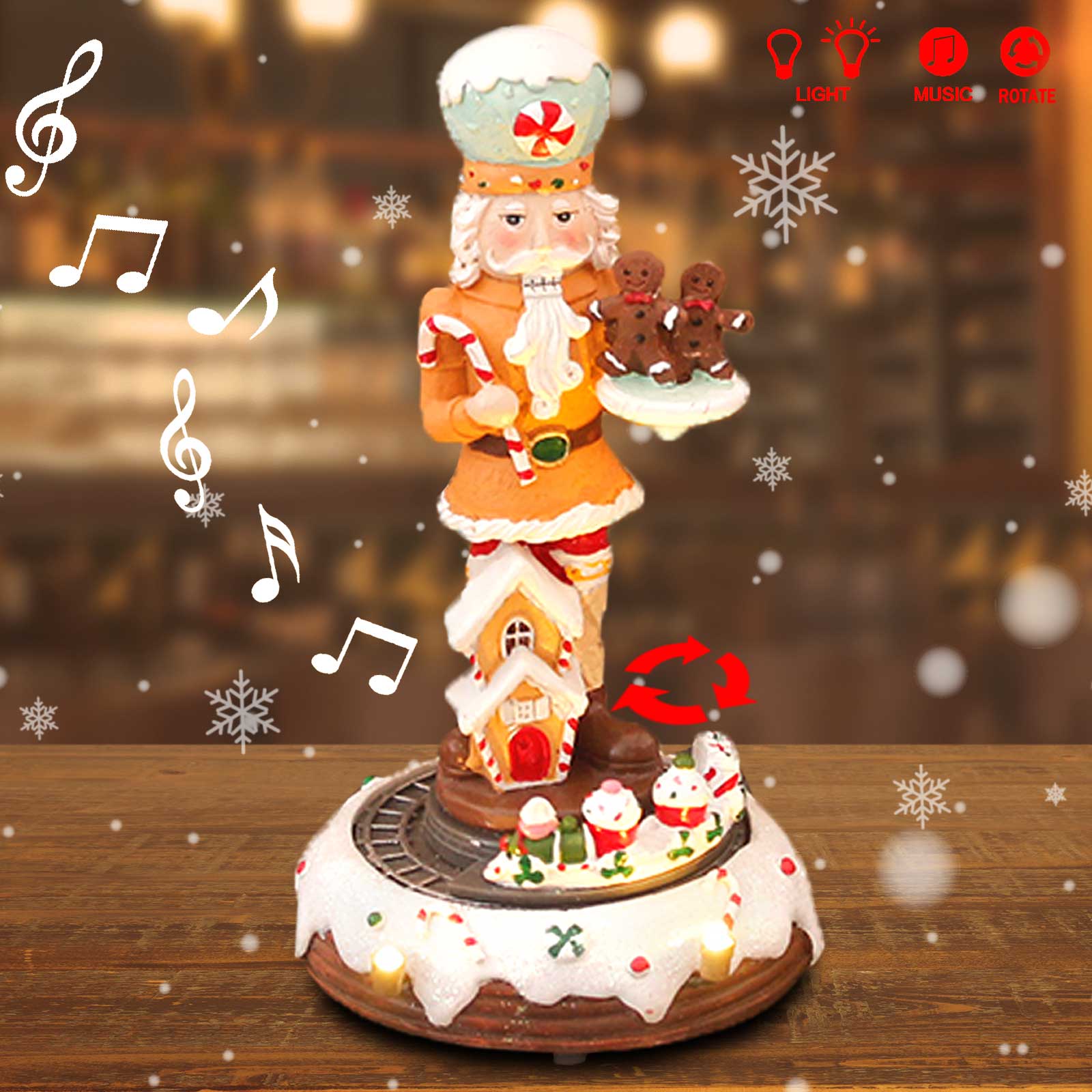 Nutcracker Figurine - Koleksi patung kecil kue jahe natal