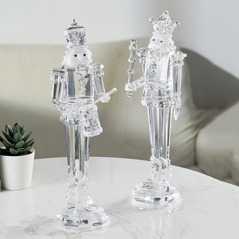Nutcracker Figurine - Patung Karakter Akrilik, Ornamen Patung Prajurit