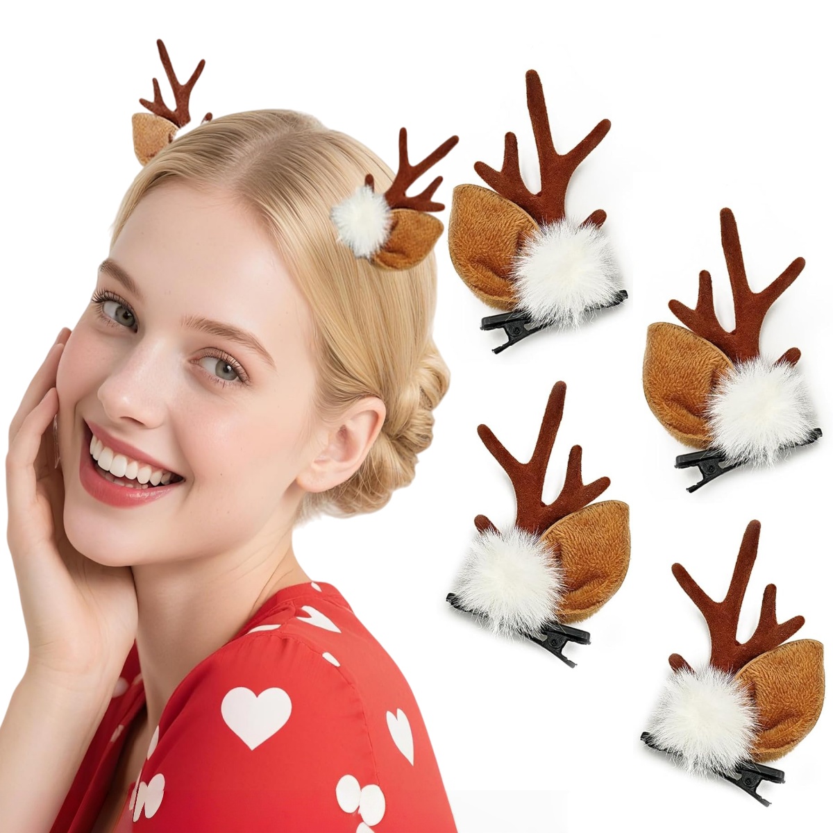 Reindeer Antlers Headband - 1/2 Pasang Ikat Kepala Tanduk Rusa