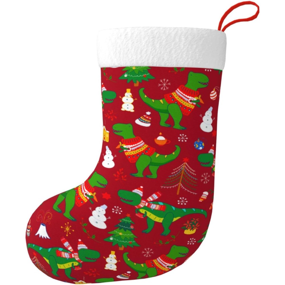 Stoking Natal Dinosaurus Natal - Christmas Stocking Hanging ulasan dan harga
