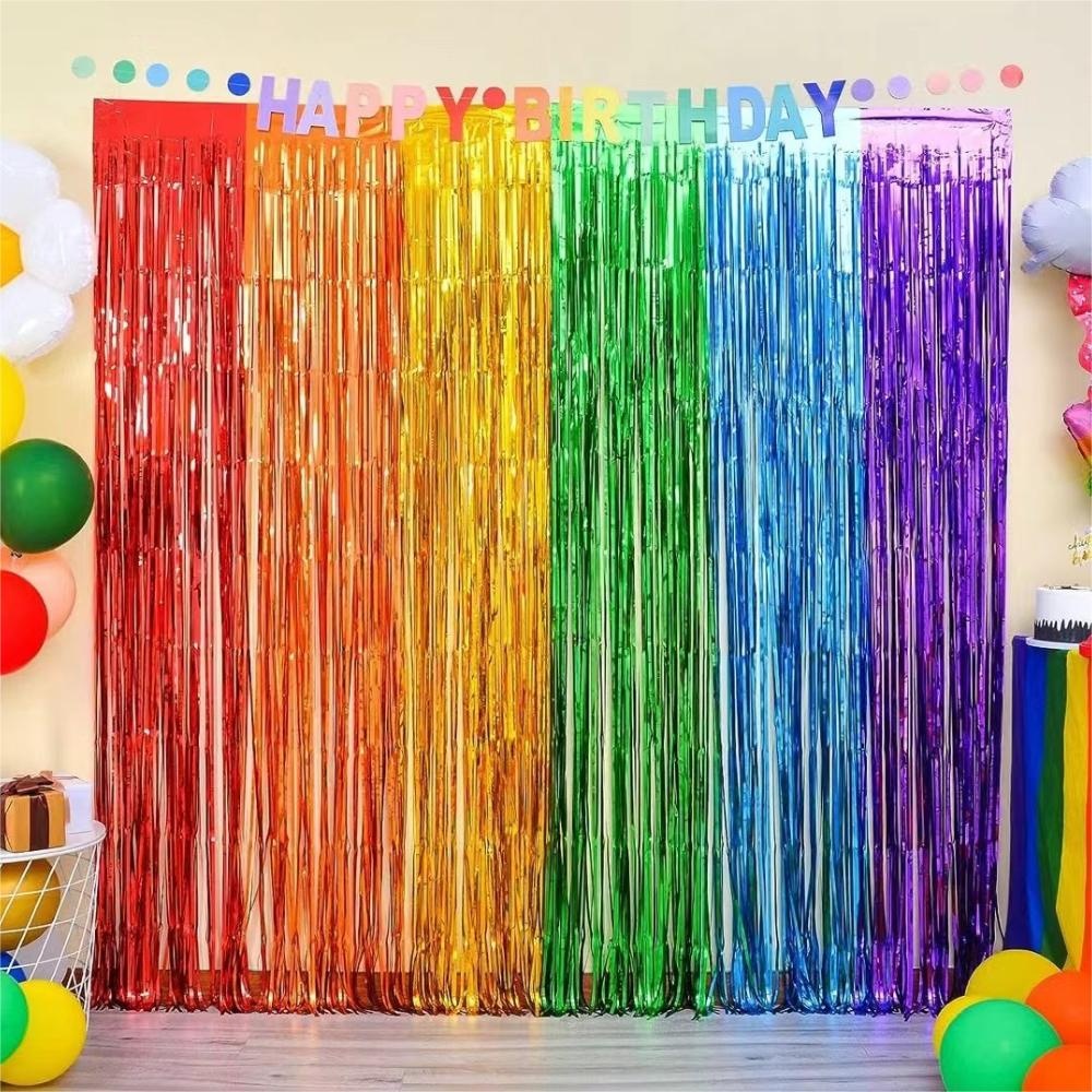 Tirai Rumbai Hiasan Pesta untu - Tinsel Garland Decoration ulasan dan harga