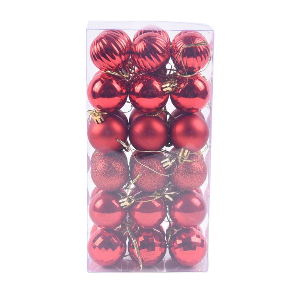 Ornamen Natal anti pecah, Set  - Ornament Ball Set ulasan dan harga