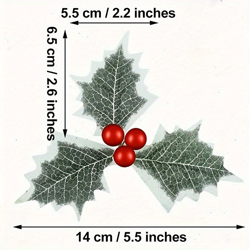 10 Buah Daun Hijau Buah Holly  - Christmas Wreath Fake ulasan dan harga