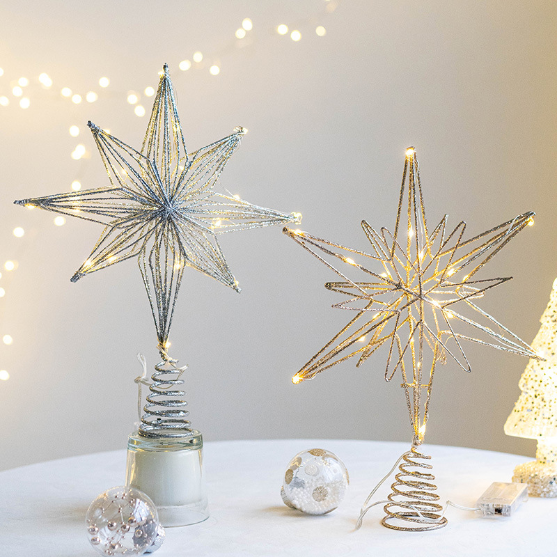 Hiasan Puncak Pohon Natal LED  - Star Tree Topper ulasan dan harga