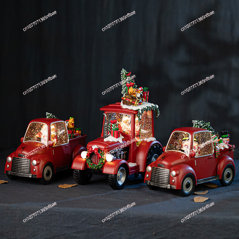 Ornamen Dekoratif Natal Gaya B - Snow Globe Musical ulasan dan harga
