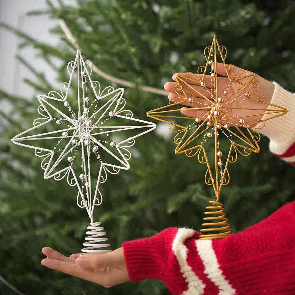 Lampu Led kreatif 12.6 inci de - Star Tree Topper ulasan dan harga