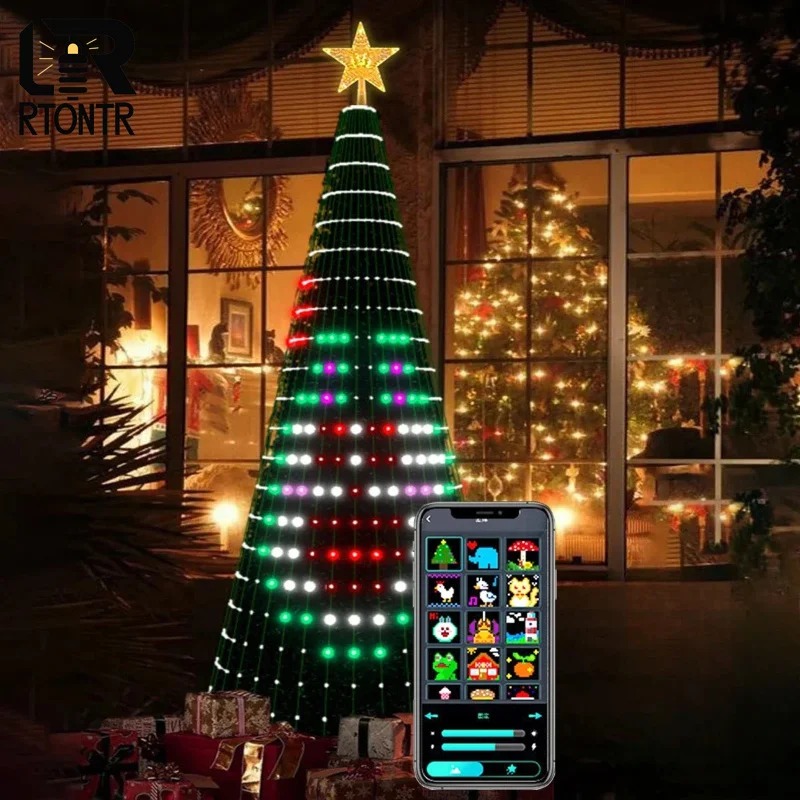 Lampu Puncak Pohon Natal RGB P - Star Tree Topper ulasan dan harga