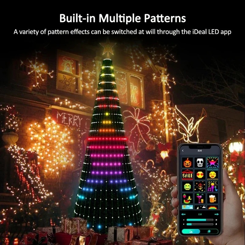 Lampu Puncak Pohon Natal RGB P - Star Tree Topper ulasan dan harga