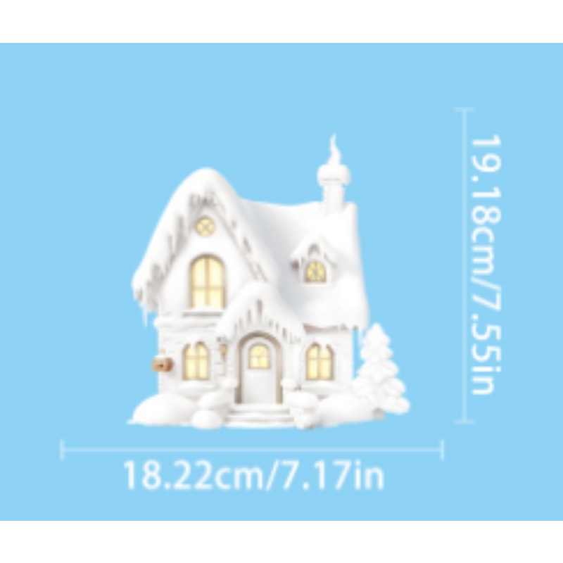 Stiker Jendela Natal Rusa Kepi - Snowflake Window Decal ulasan dan harga