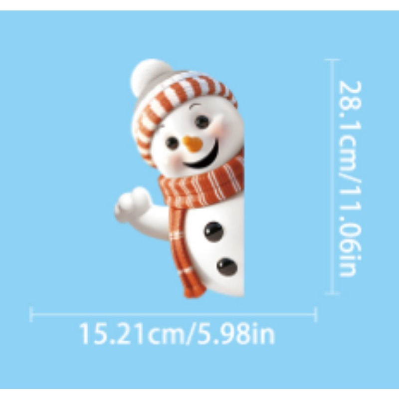 Stiker Jendela Natal Rusa Kepi - Snowflake Window Decal ulasan dan harga