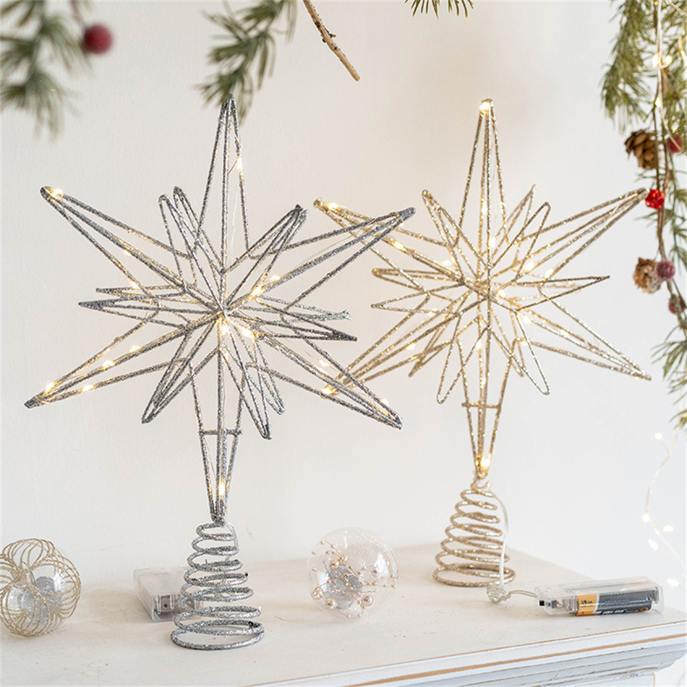 Hiasan pohon Natal bintang den - Star Tree Topper ulasan dan harga