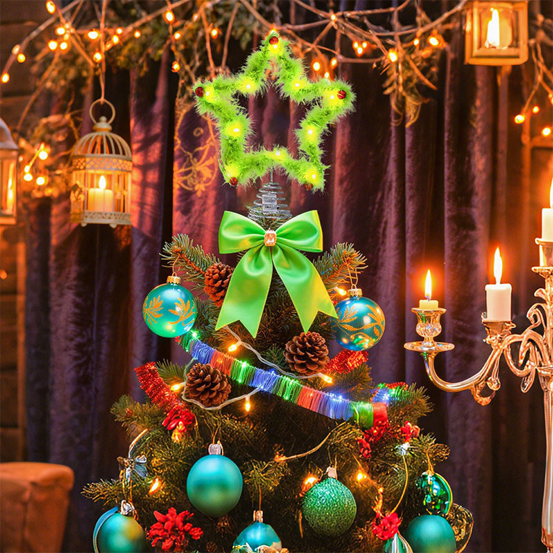 Hiasan Pohon Natal Bintang Lim - Star Tree Topper ulasan dan harga