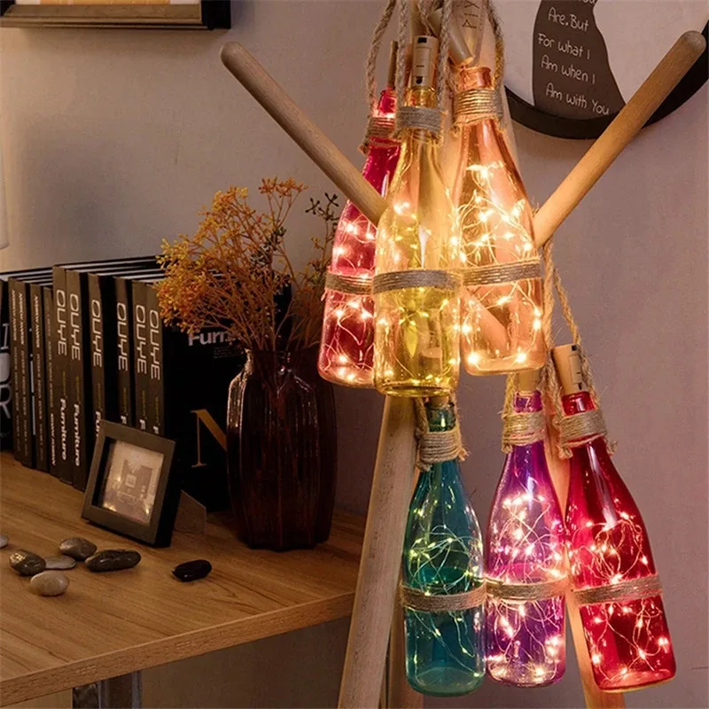 6 Buah Lampu LED Botol Anggur  - Led Fairy String Lights ulasan dan harga