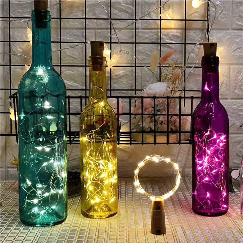 6 Buah Lampu LED Botol Anggur  - Led Fairy String Lights ulasan dan harga