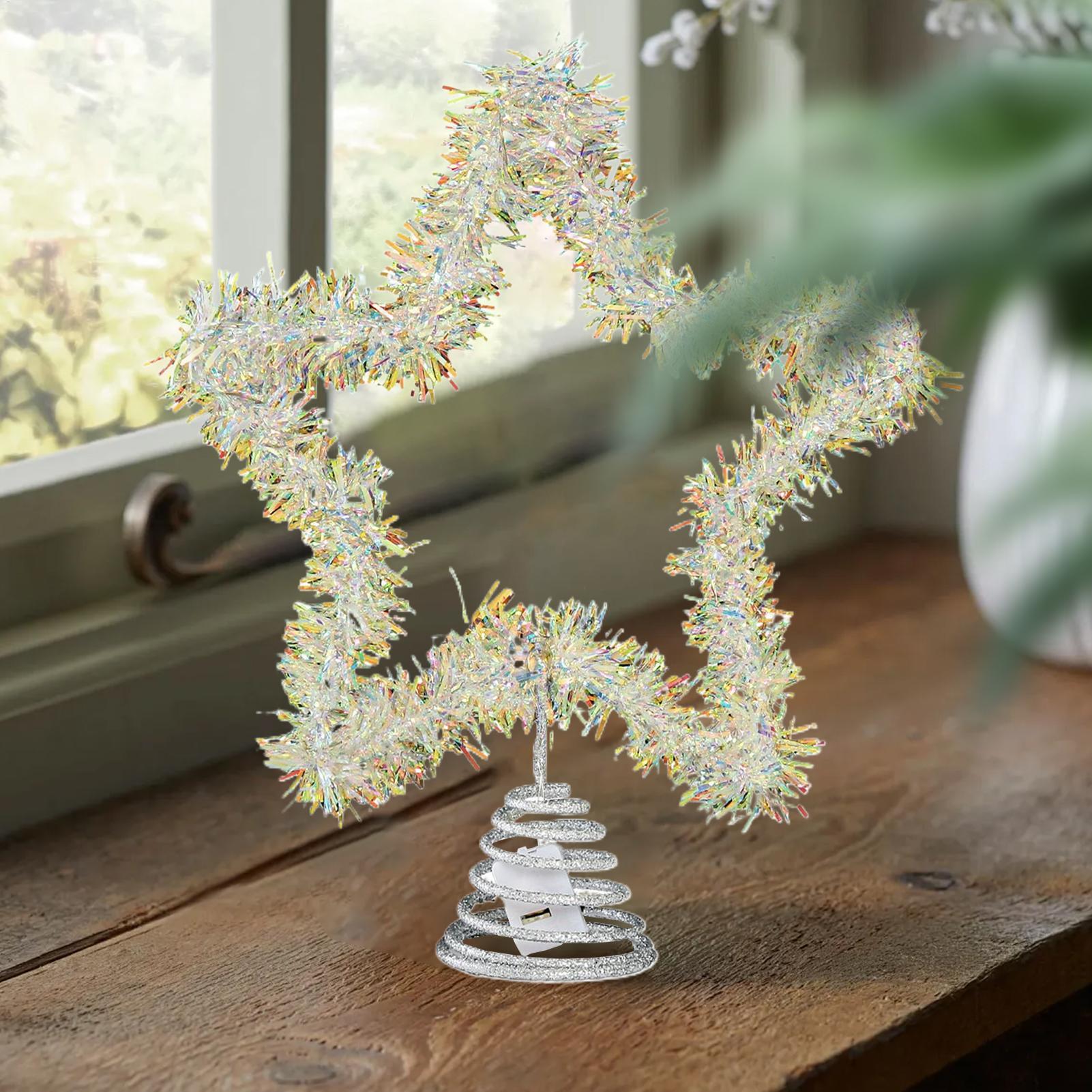 Hiasan Puncak Pohon Natal Bent - Star Tree Topper ulasan dan harga