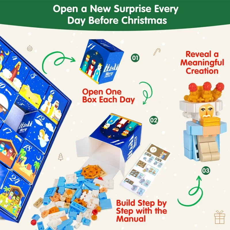 Kotak Hadiah Kalender Advent N - Advent Calendar Gift ulasan dan harga
